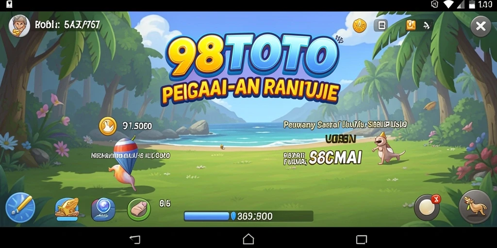 Tangkapan layar dari gameplay menarik 98TOTO yang penuh warna.