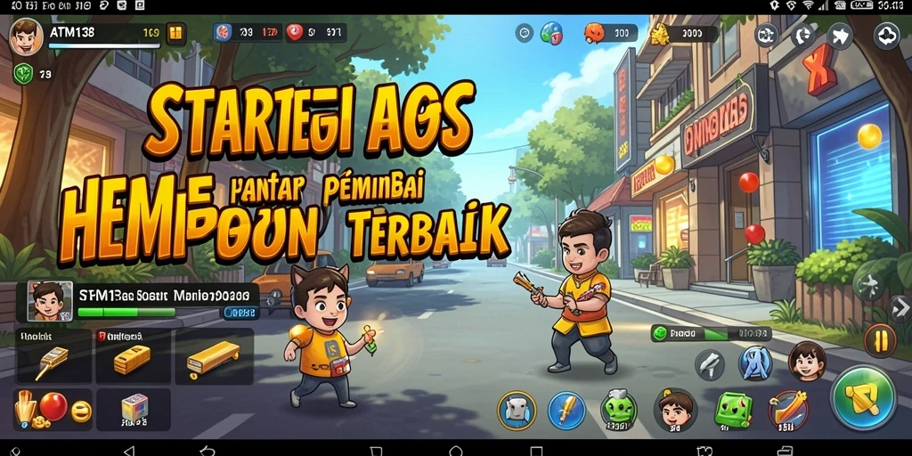 Screenshot utama gameplay ATM138 menampilkan aksi strategi yang mendebarkan.