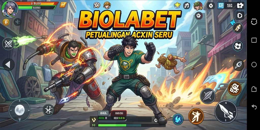 Screenshot gameplay <strong>BIOLABET</strong> dengan aksi karakter yang menawan.