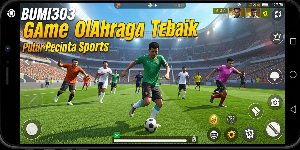 Tampilan gameplay menarik di BUMI303 dengan berbagai olahraga.