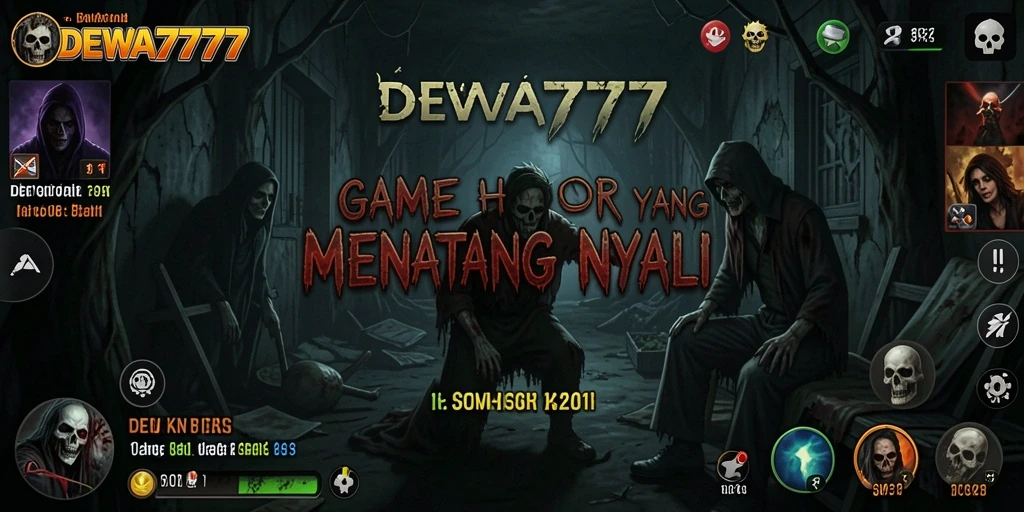 Tampilan gameplay DEWA777 yang menyeramkan dan mendebarkan.