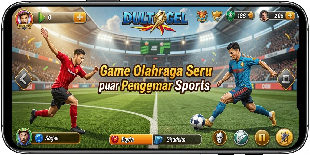 Tampilan gameplay DULTOGEL yang seru dan kompetitif.