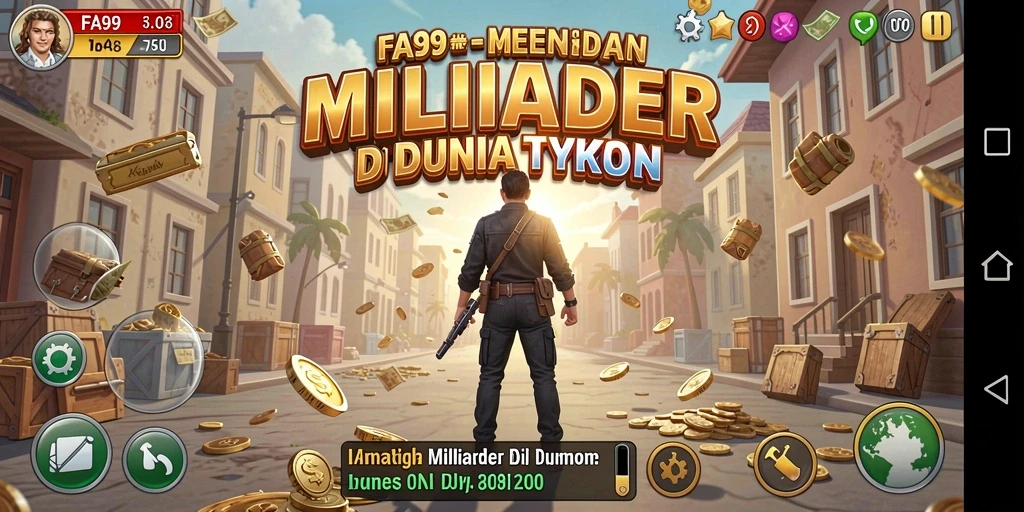 Screenshot gameplay menunjukkan dinamika manajemen bisnis yang seru.