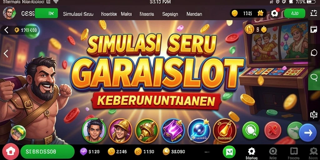 Screenshot GARASISLOT menampilkan gameplay yang mendebarkan dengan grafis menawan.