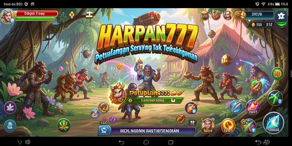 Tampilan gameplay seru HARAPAN777 yang menampilkan petualangan yang menantang.