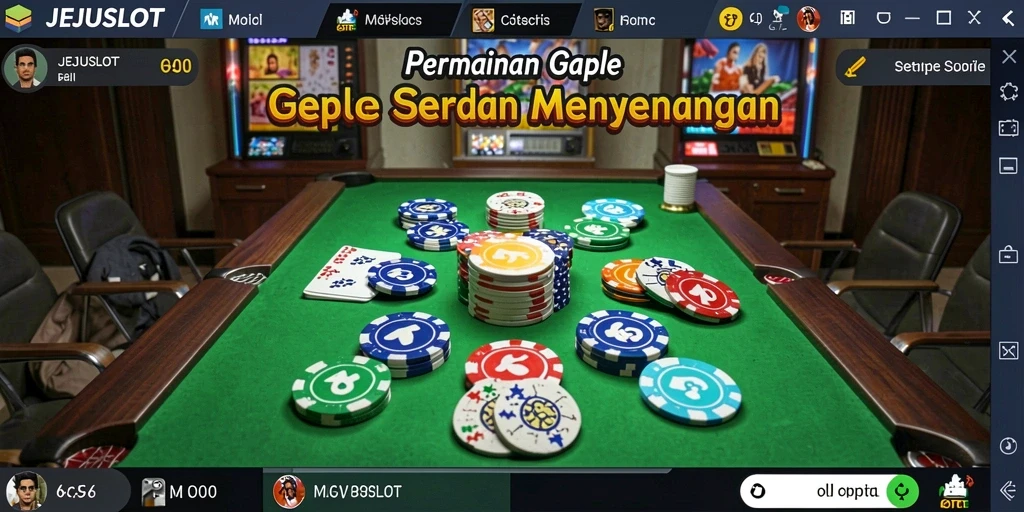 Tampilan gameplay seru yang mencerminkan keseruan Gaple.