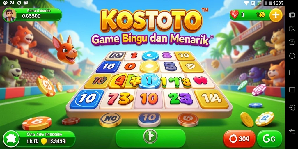 Screenshot gameplay KOSTOTO menunjukkan keseruan bermain Bingo.