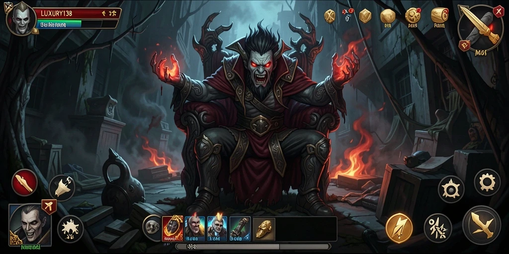 Menampilkan suasana mencekam dari gameplay LUXURY138