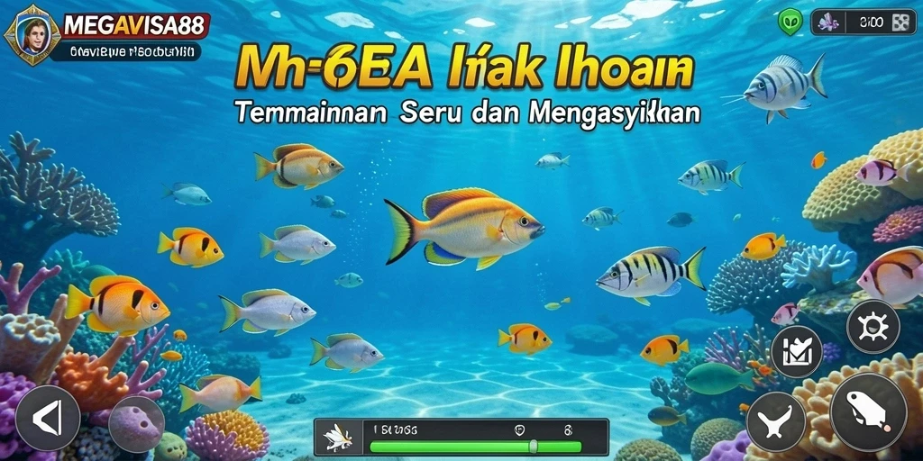 Tampilan gameplay menarik dari MEGAVISA88 saat berburu ikan.