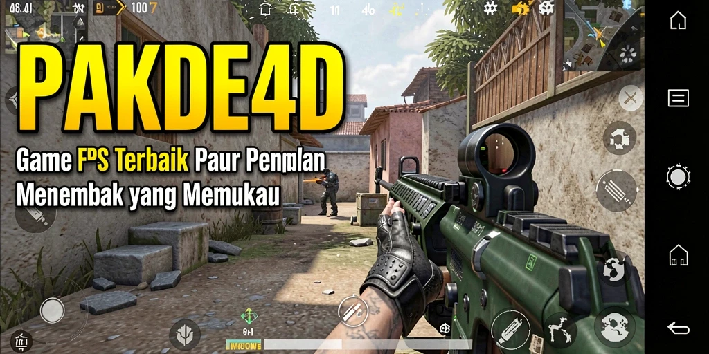 Screenshot gameplay menampilkan aksi menembak dalam PAKDE4D yang mendebarkan.