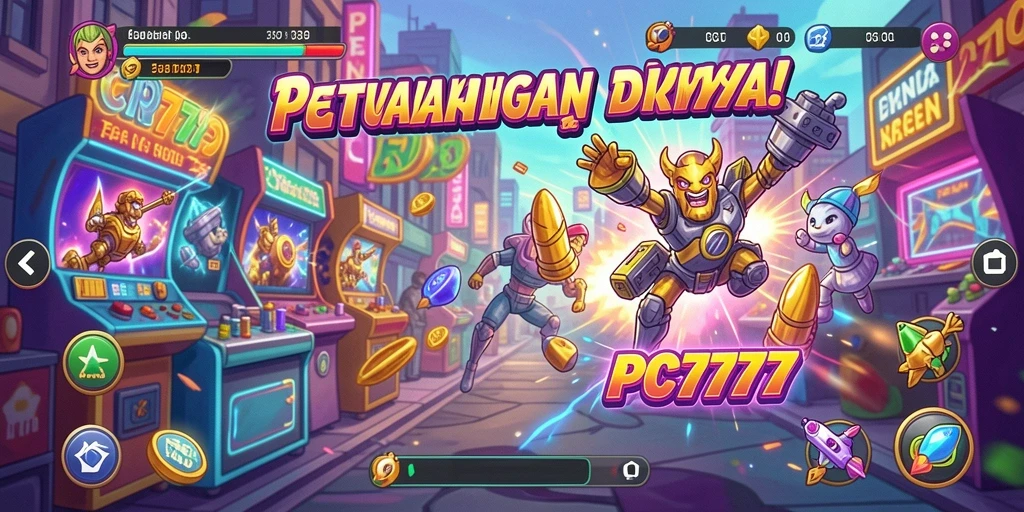 Screenshot gameplay menampilkan aksi seru dalam permainan Arcade.
