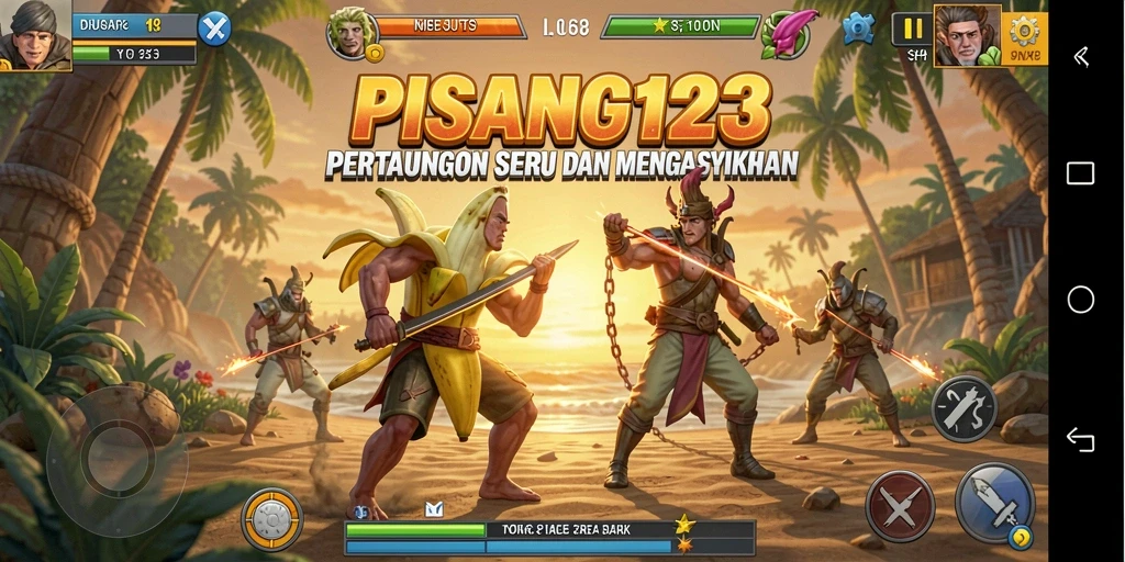 Tampilan menarik dari pertarungan seru di PISANG123.