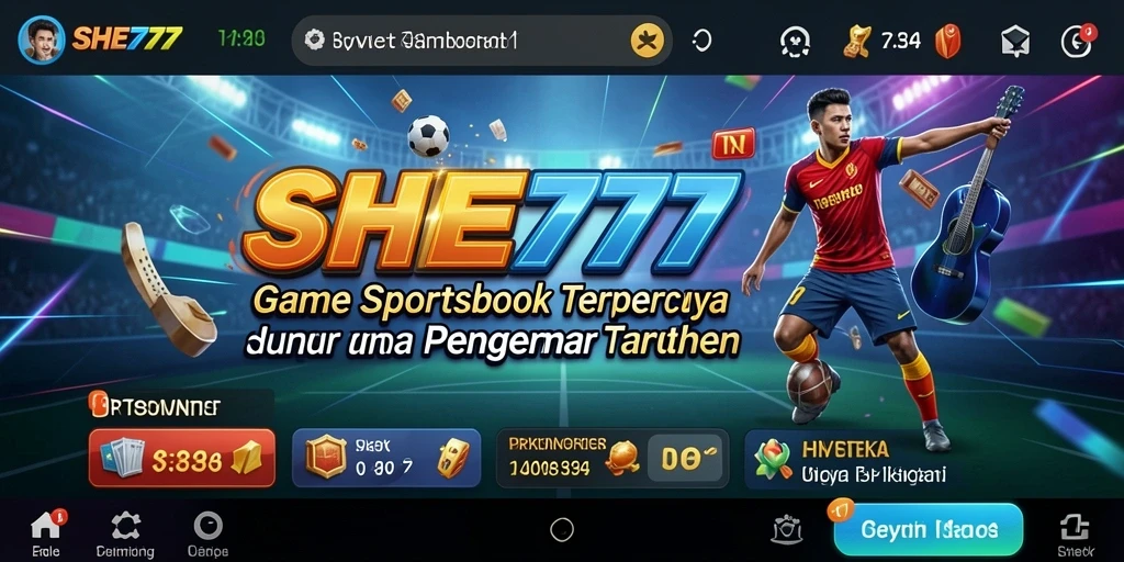 Tampilan gameplay seru dari aplikasi Sportsbook SHE777.