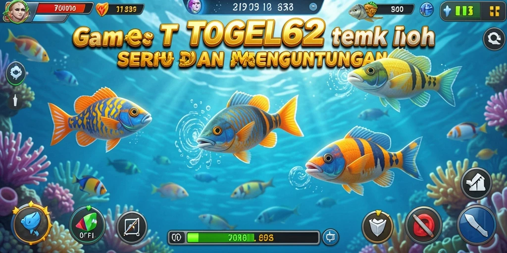 Gameplay seru TOGEL62 saat menembak ikan.