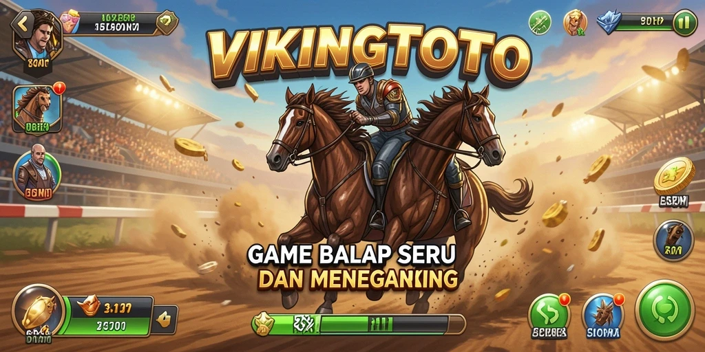 Gameplay seru VIKINGTOTO dengan balapan mendebarkan.