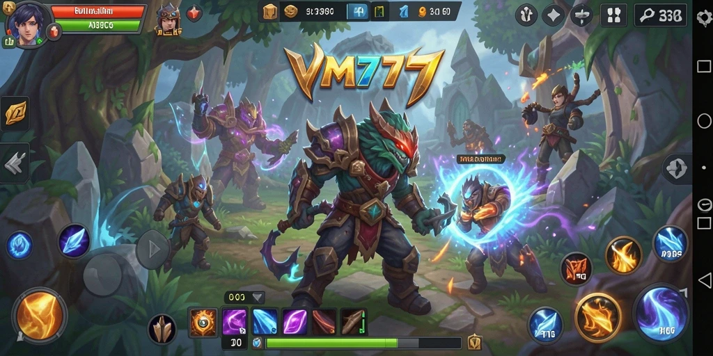 Tampilan dinamis dari pertarungan ARPG di VM777.
