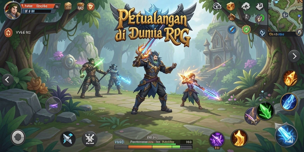 Tampilan gameplay VV62 menampilkan aksi pertarungan seru dan petualangan yang mendalam.
