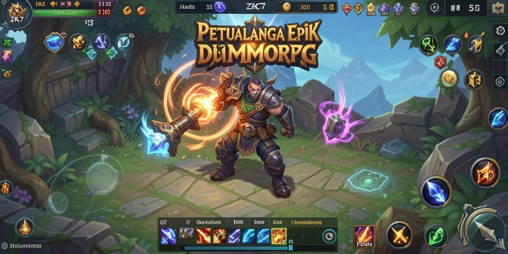 Gameplay ZK7 yang mendebarkan dalam dunia MMORPG.
